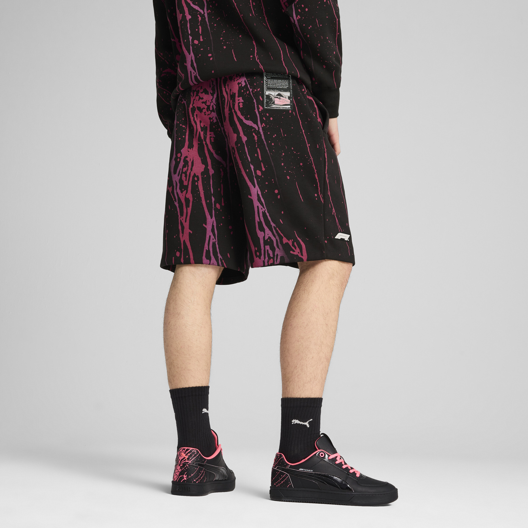 PUMA F1Â® Color Splash sweatshort voor Heren, Zwart, Maat M thumbnail 3