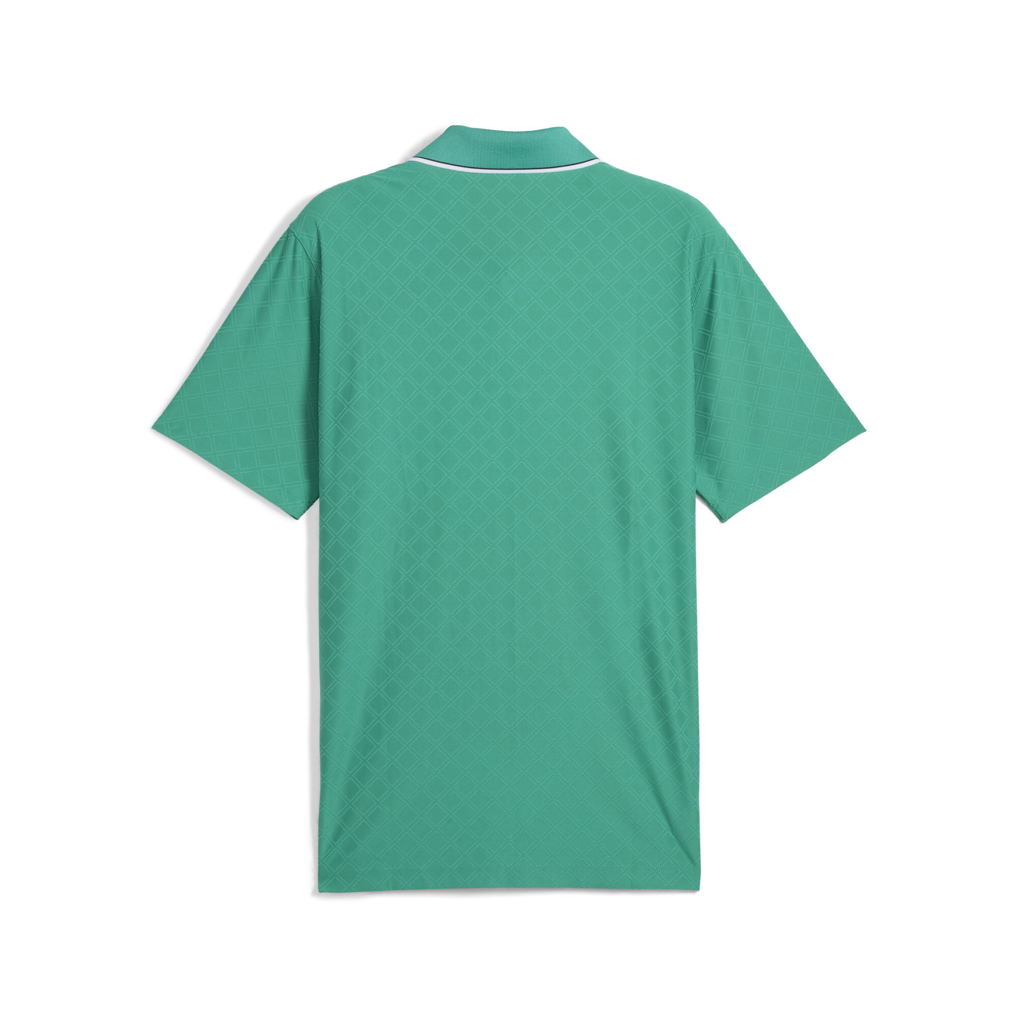 PUMA x ARNOLD PALMER Jacquard golfpolo met streepdetail voor Heren, Groen, Maat 4XL