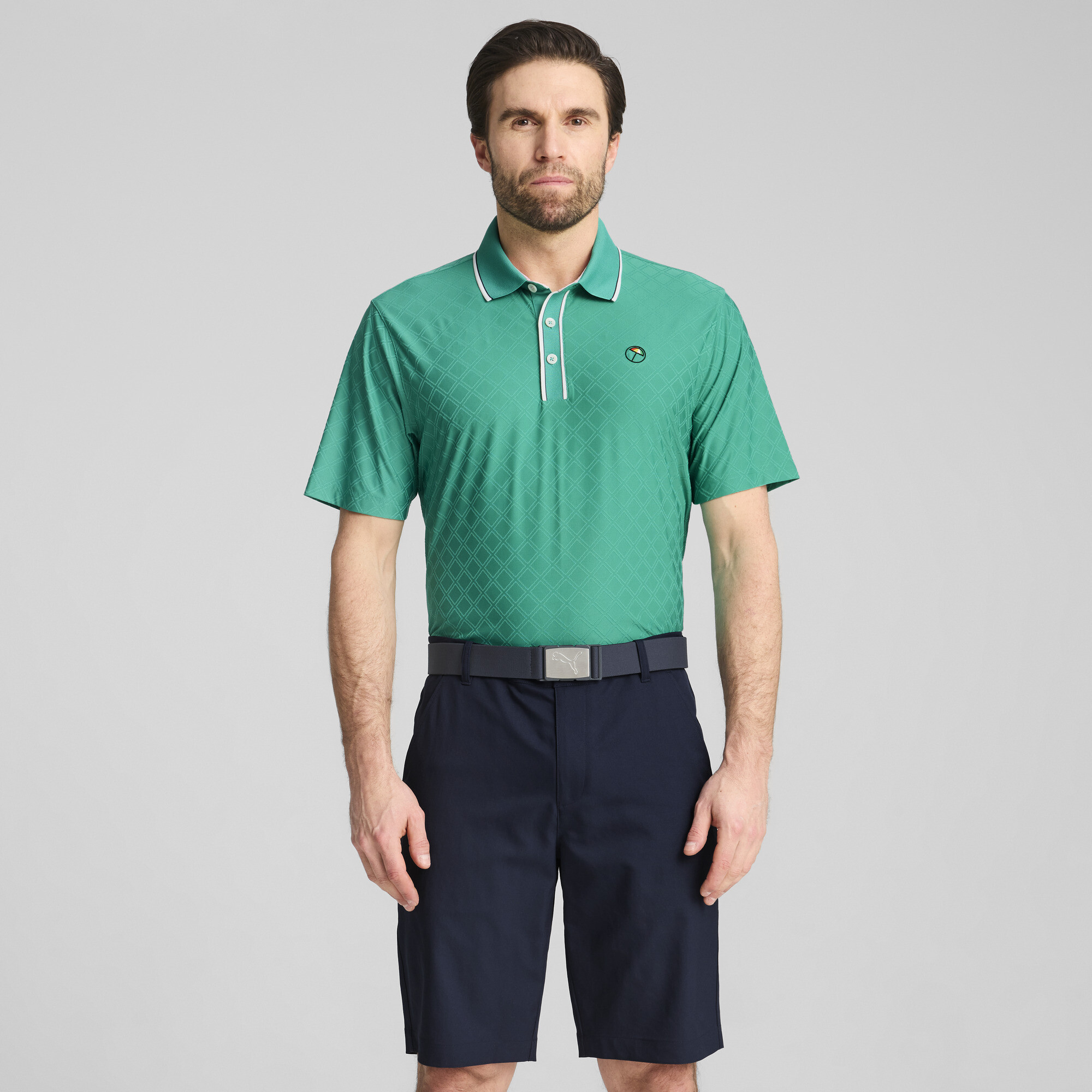 Puma x ARNOLD PALMER Tipped Golf Jacquard-Polo Herren | Mit Plain | Sparkling Green | Größe: XXL