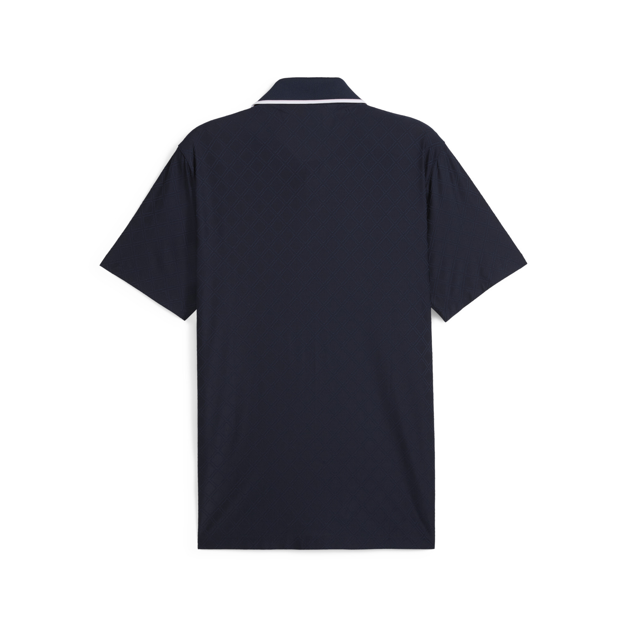 PUMA x ARNOLD PALMER Jacquard golfpolo met streepdetail, Blauw