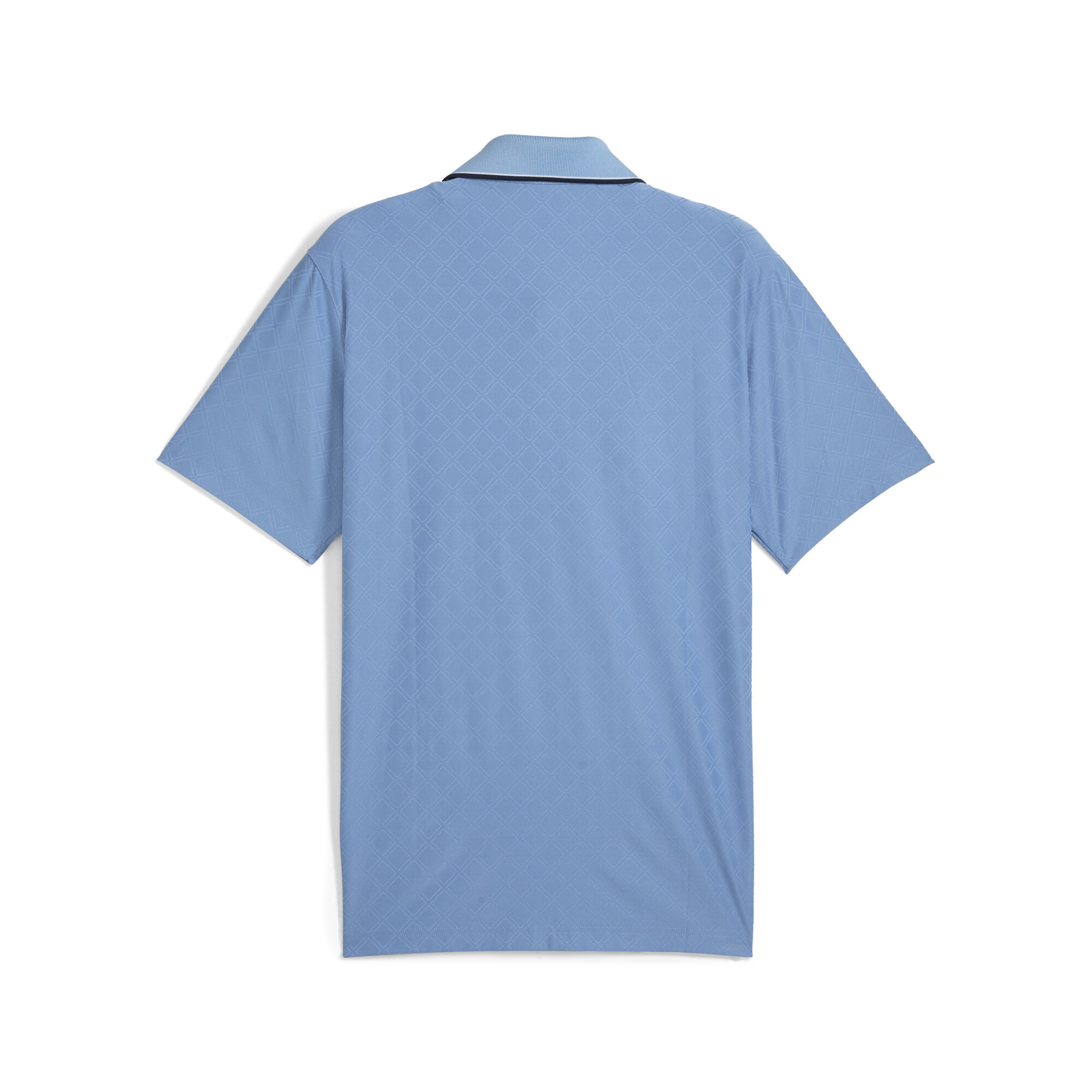 PUMA x ARNOLD PALMER Jacquard golfpolo met streepdetail voor Heren, Blauw, Maat L