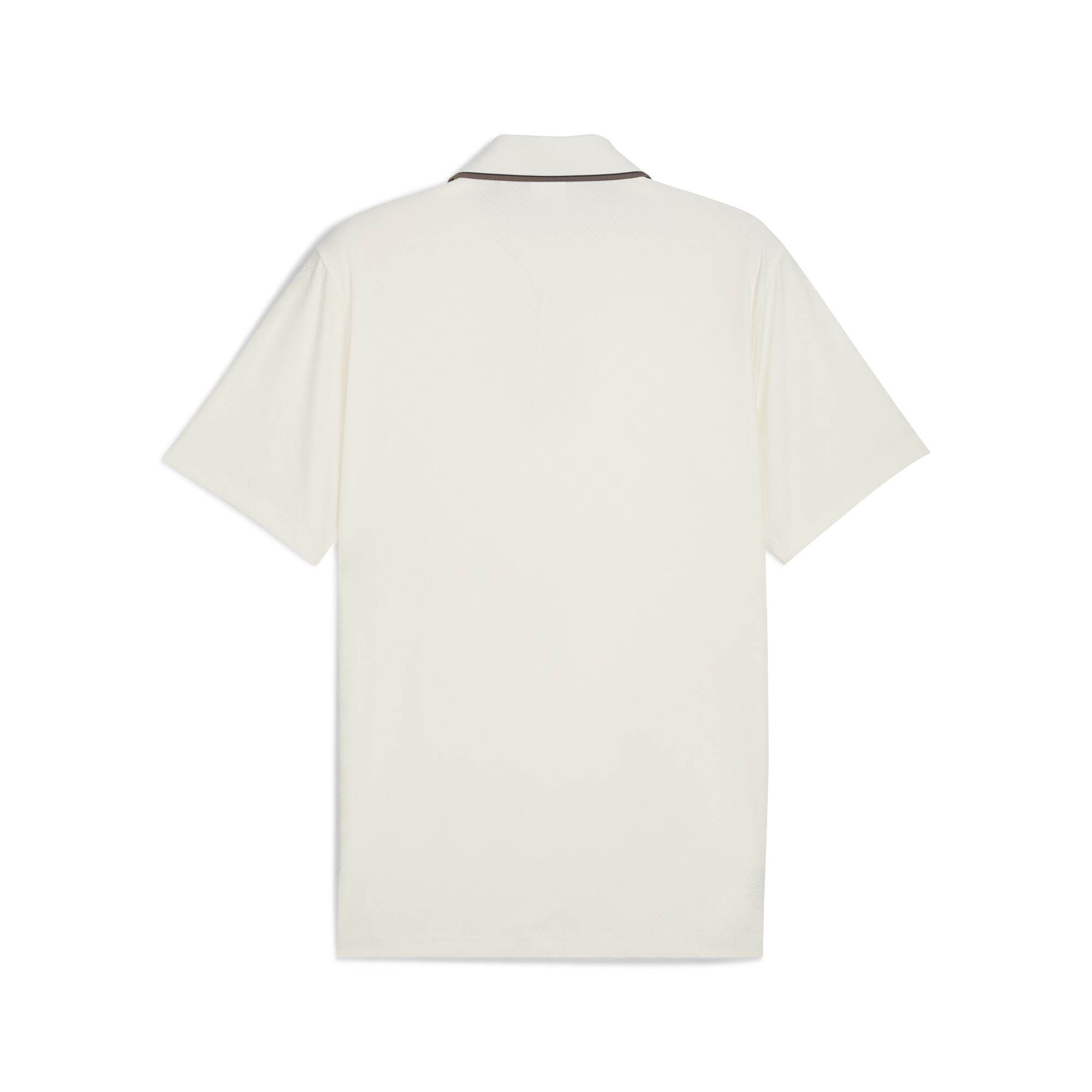 PUMA x ARNOLD PALMER Jacquard golfpolo met streepdetail voor Heren, Wit, Maat S thumbnail 2