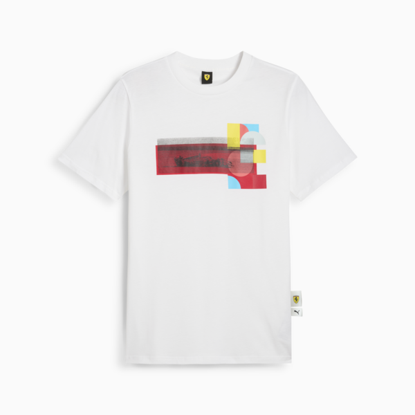 Scuderia Ferrari HP Race Graphic Tee 1 Men, PUMA White, large-ZAF