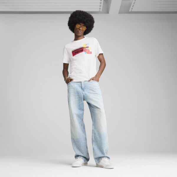 Scuderia Ferrari HP Race Graphic Tee 1 Men, PUMA White, large-ZAF