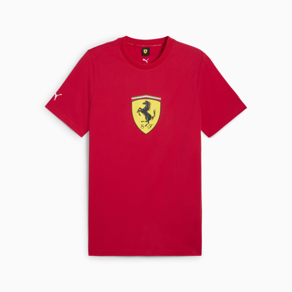 Scuderia Ferrari HP Race Coloured Big Shield Tee Men, Rosso Corsa, large-ZAF