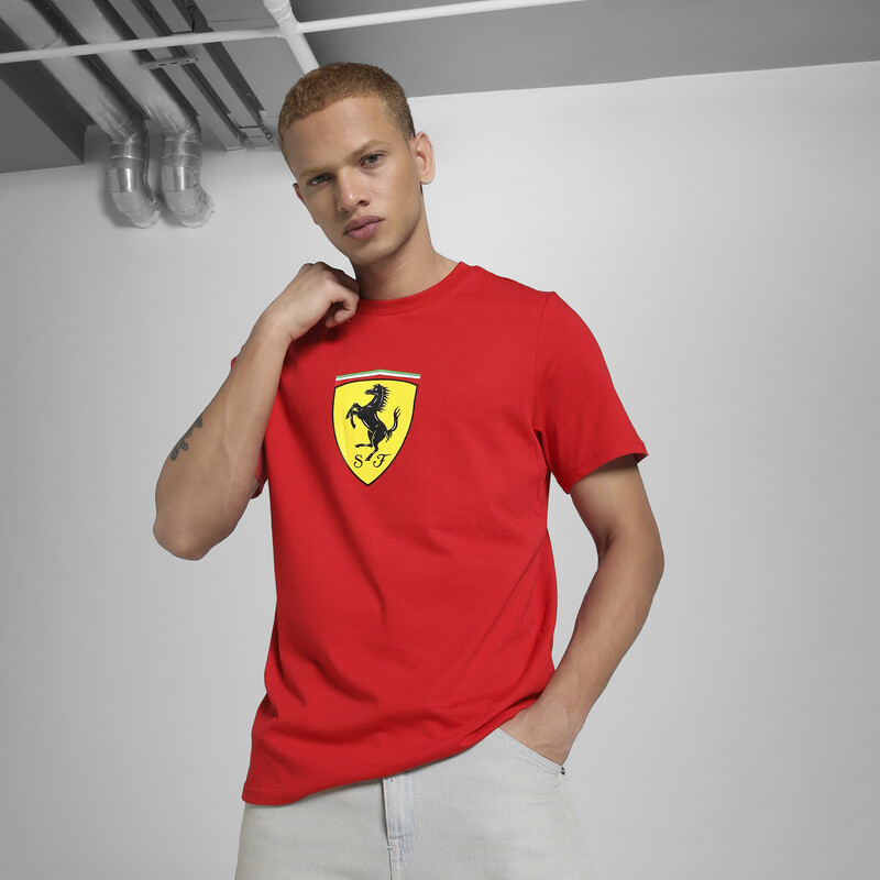 

Men's PUMA Scuderia Ferrari Race Coloured Big Shield Motorsport Tee
