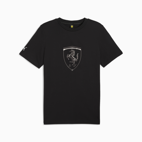 Scuderia Ferrari HP Race Tonal Big Shield Tee Men, PUMA Black, large-ZAF