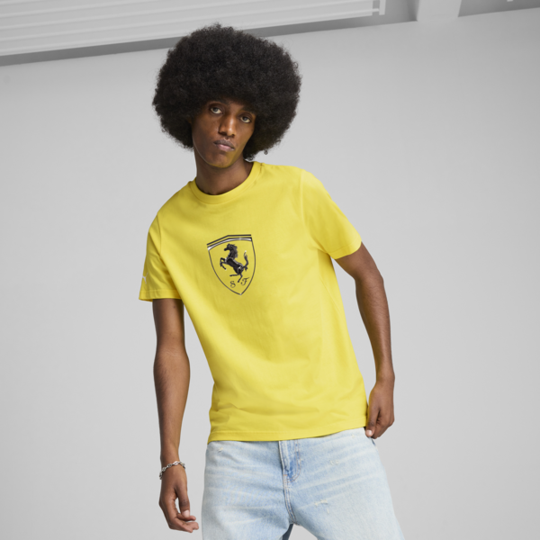 Playera Scuderia Ferrari Race Tonal Big Shield para hombre, Speed Yellow, large-MEX