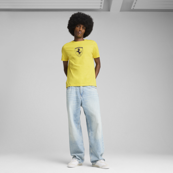 Playera Scuderia Ferrari Race Tonal Big Shield para hombre, Speed Yellow, large-MEX