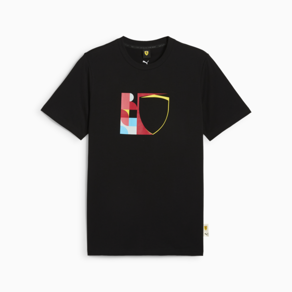 Scuderia Ferrari HP Race Big Shield Tee Men, PUMA Black, large-ZAF