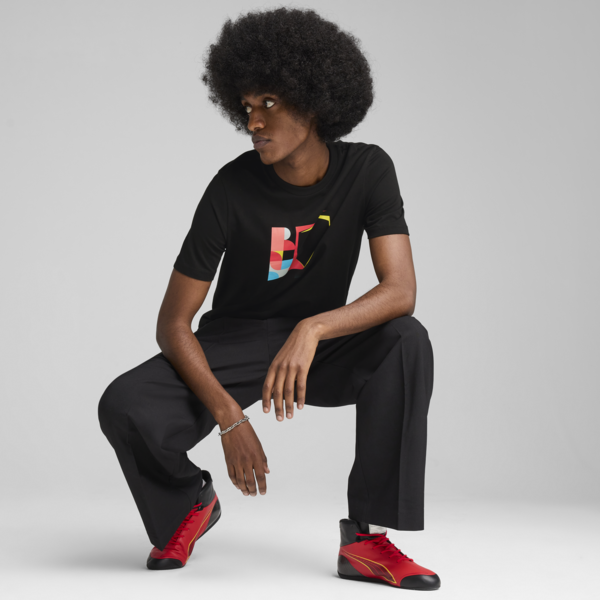 Scuderia Ferrari HP Race Big Shield Tee Men, PUMA Black, large-ZAF