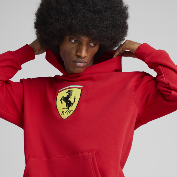 Sudadera Scuderia Ferrari Race Big Shield para hombre, Rosso Corsa, large-MEX