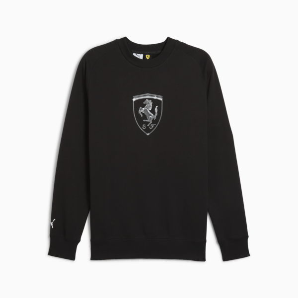 Scuderia Ferrari HP Race Big Shield Crew Men, PUMA Black, large-ZAF
