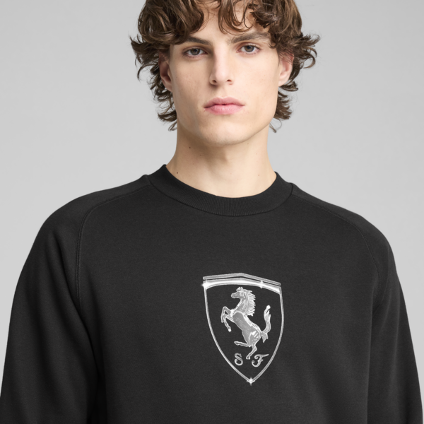 Scuderia Ferrari HP Race Big Shield Crew Men, PUMA Black, large-ZAF