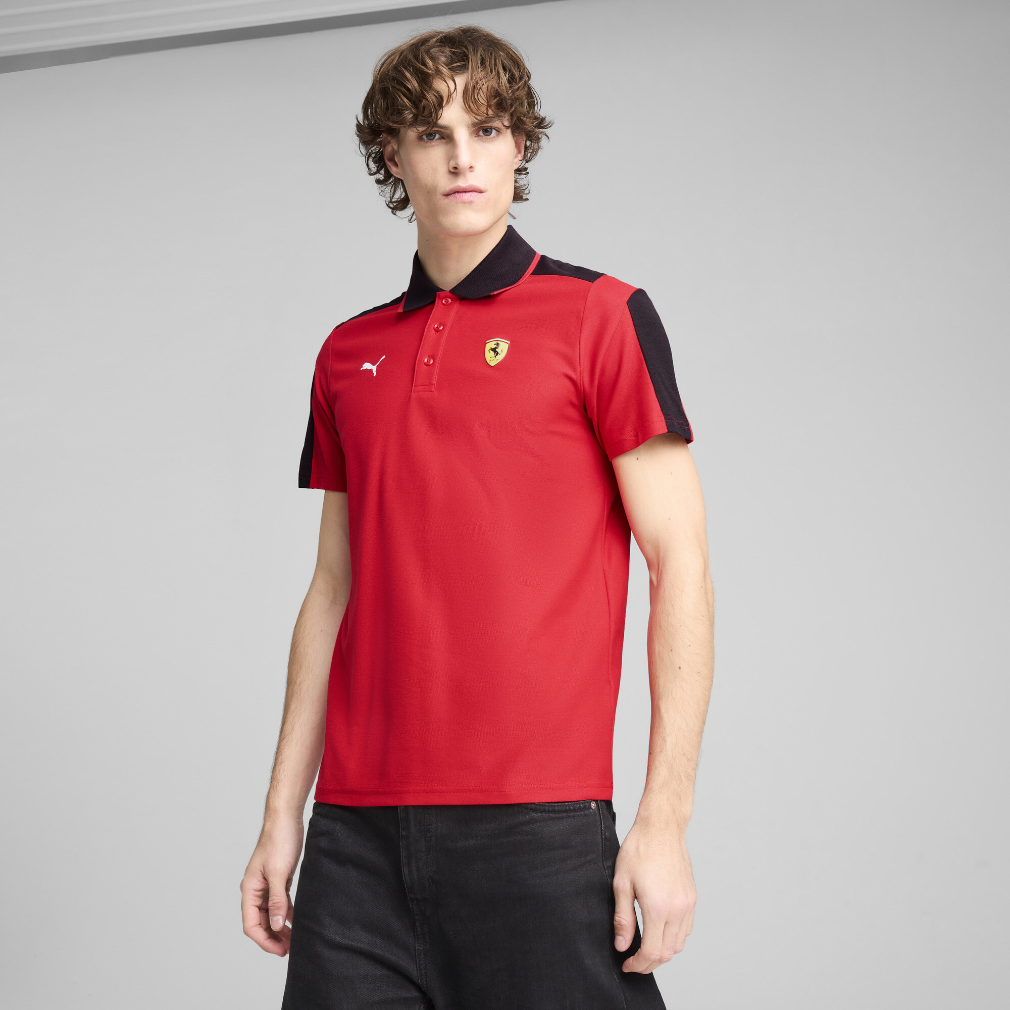 PUMA Scuderia Ferrari Race MT7 Men's Polo Shirt in Red, Size L