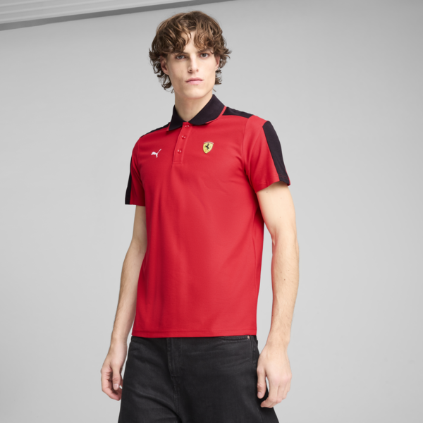 Scuderia Ferrari HP Race MT7 Polo Men, Rosso Corsa, large-ZAF