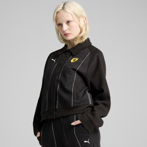 Chamarra Scuderia Ferrari Race para mujer, PUMA Black, large-MEX