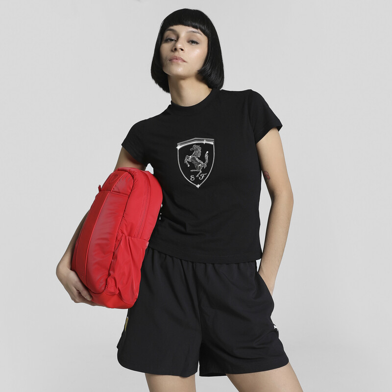 

Women's PUMA Ferrari Race Big Shield Slim Fit Motorsport Tee