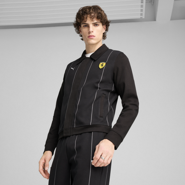 Scuderia Ferrari Race Premium Jacket Men, PUMA Black, large-MEX