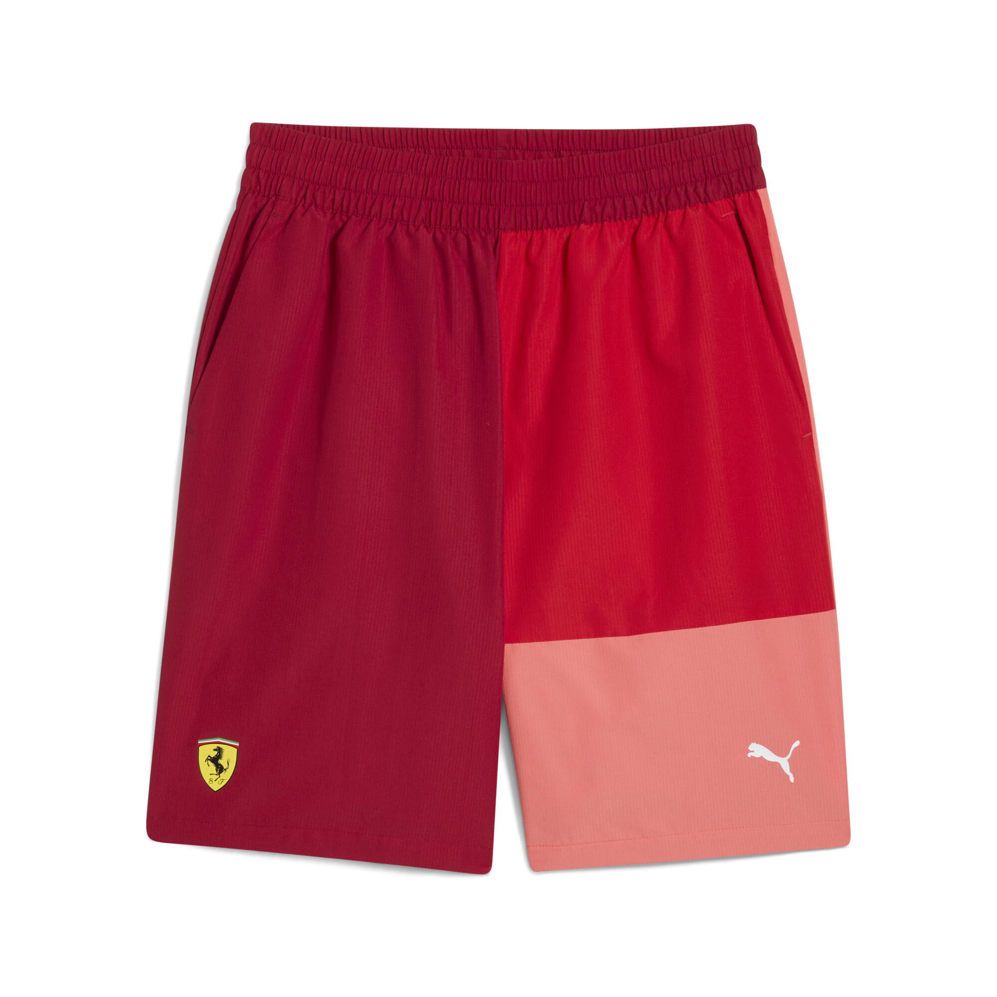 Puma Scuderia Ferrari HP Race Lifestyle Shorts Herren | Mit Color Blocking | Rosso Corsa | Größe: L