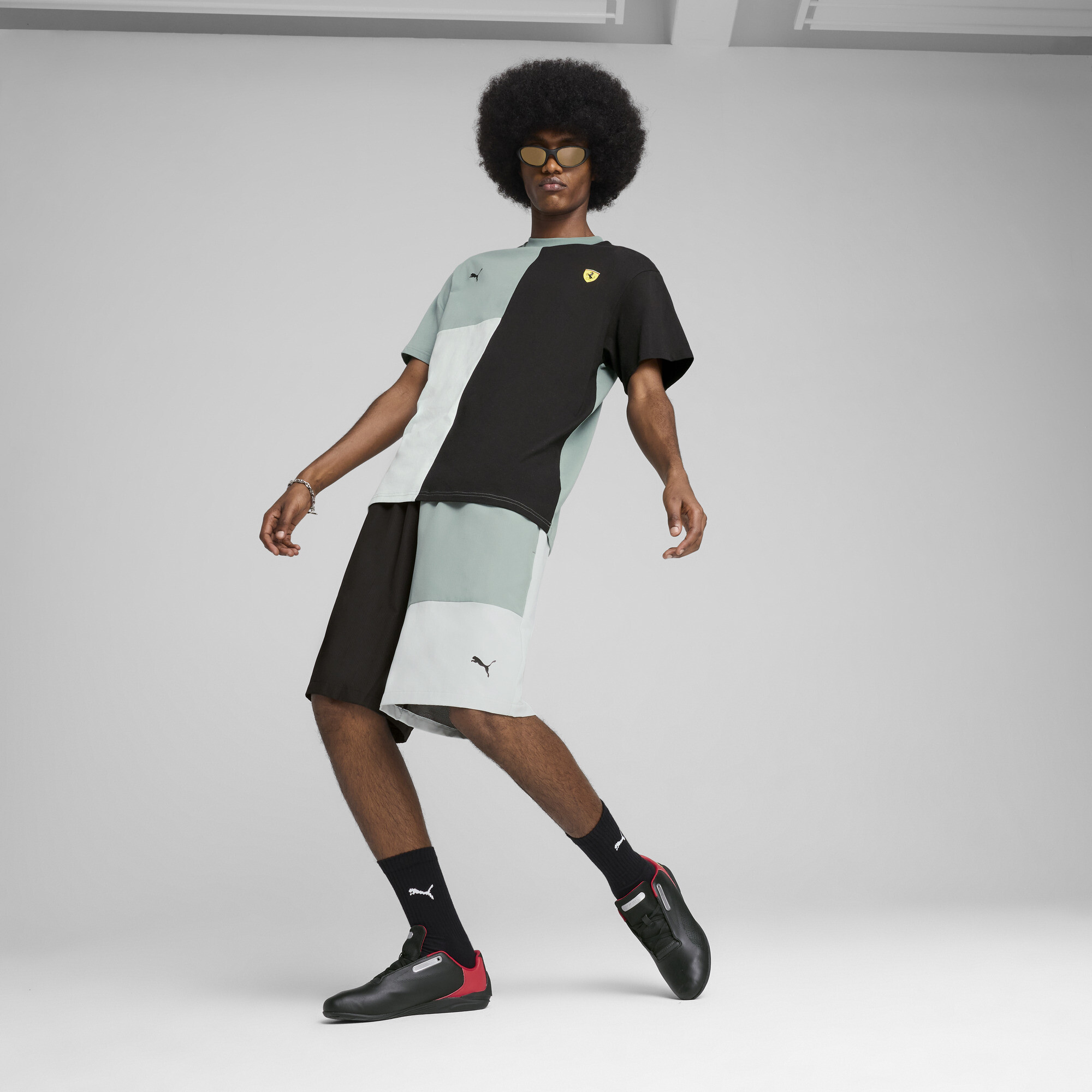 PUMA Scuderia Ferrari Race Lifestyle short voor Heren, Groen