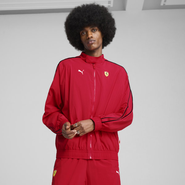Scuderia Ferrari HP Race T7 Oversized Jacket Men, Rosso Corsa, large-ZAF