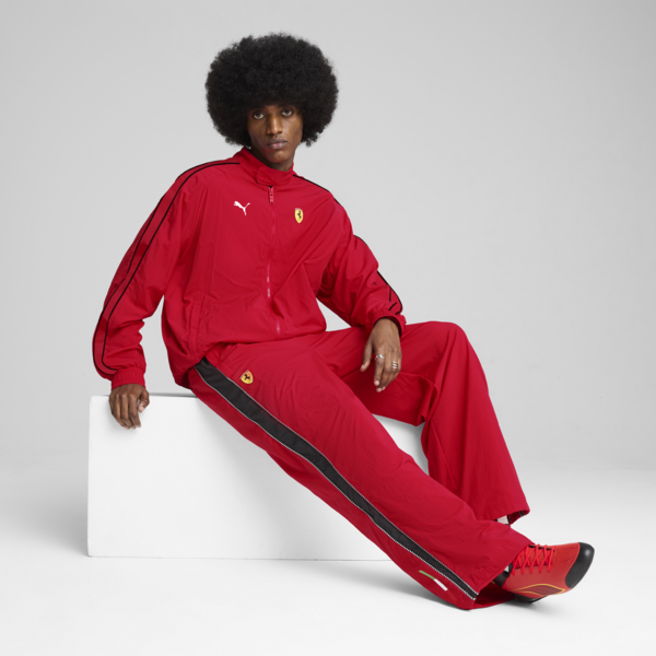 Scuderia Ferrari HP Race T7 Oversized Jacket Men, Rosso Corsa, large-ZAF