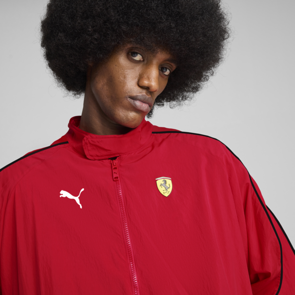 Scuderia Ferrari HP Race T7 Oversized Jacket Men, Rosso Corsa, large-ZAF