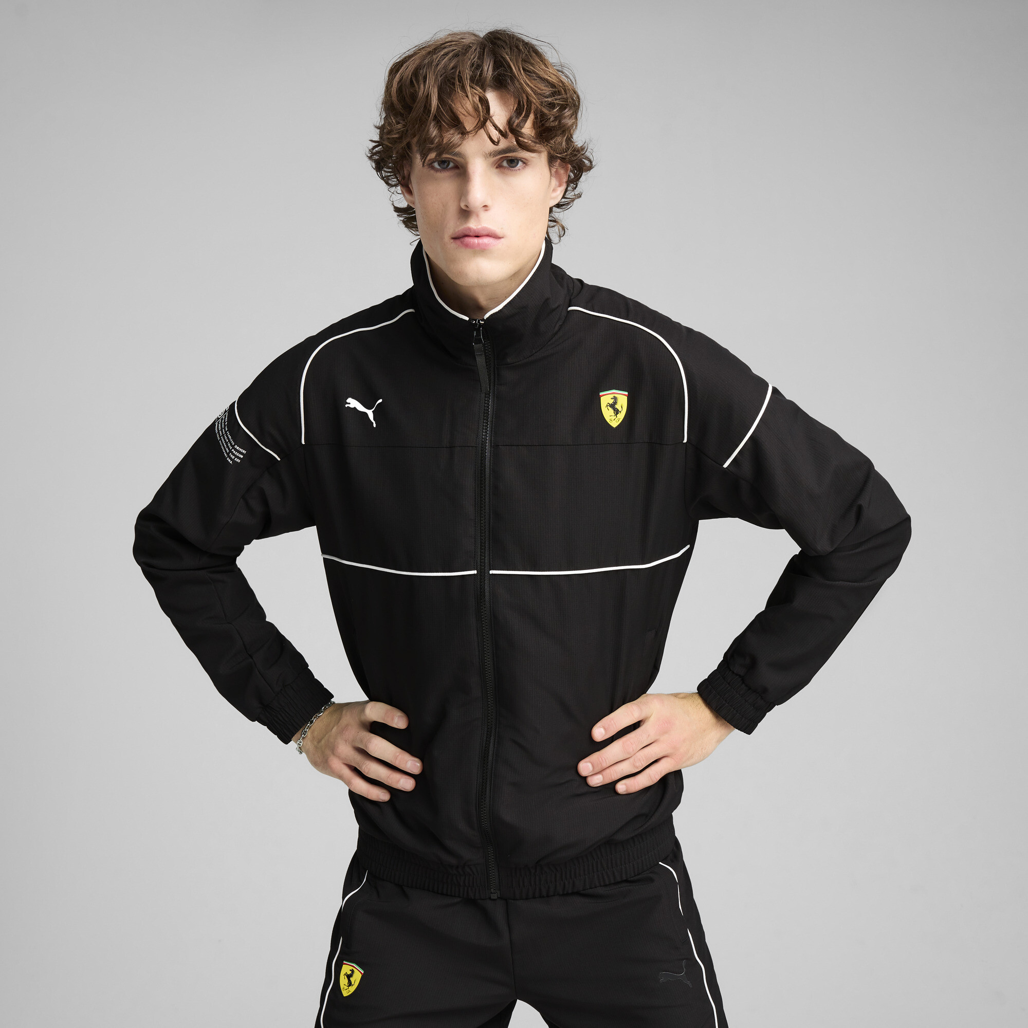 Puma Scuderia Ferrari HP Race SDS 2.0 Jacke Herren | Mit Color Blocking | Black | Größe: XS