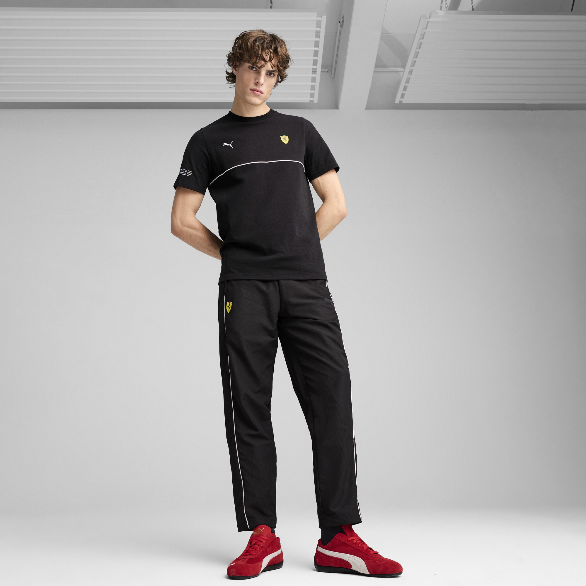 PUMA Scuderia Ferrari HP Race SDS T-shirt voor Heren, Zwart, Maat L thumbnail 4