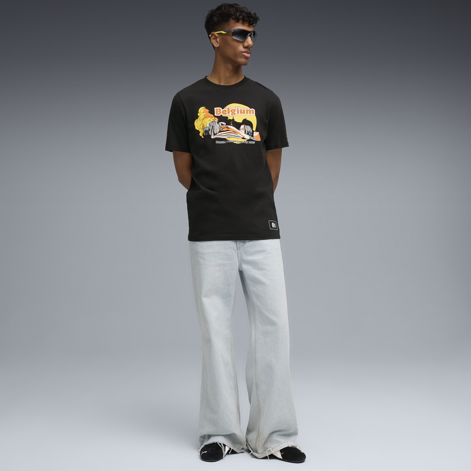 PUMA F1Â® BelgiÃ« uniseks T-shirt, Zwart, Maat L thumbnail 4