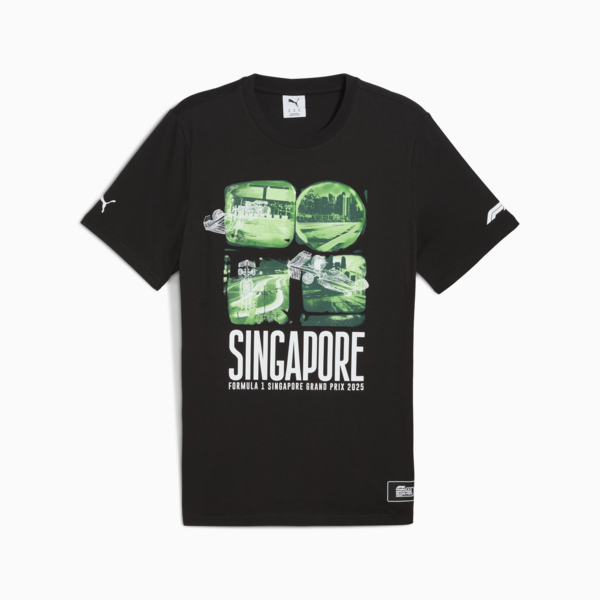 Remera F1® Singapore unisex, PUMA Black, large-ARG