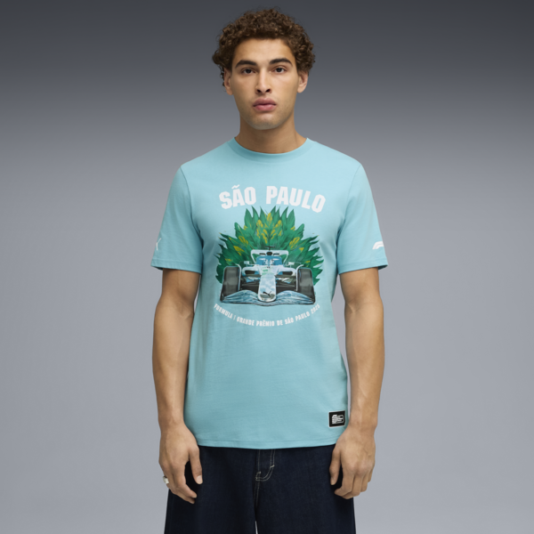 Remera F1 Brazil Tee unisex, Aqua, large-ARG
