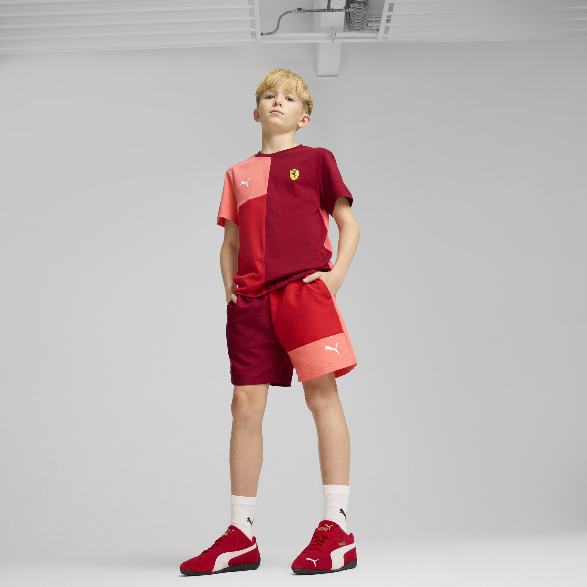 PUMA Scuderia Ferrari Race Lifestyle short, Rood
