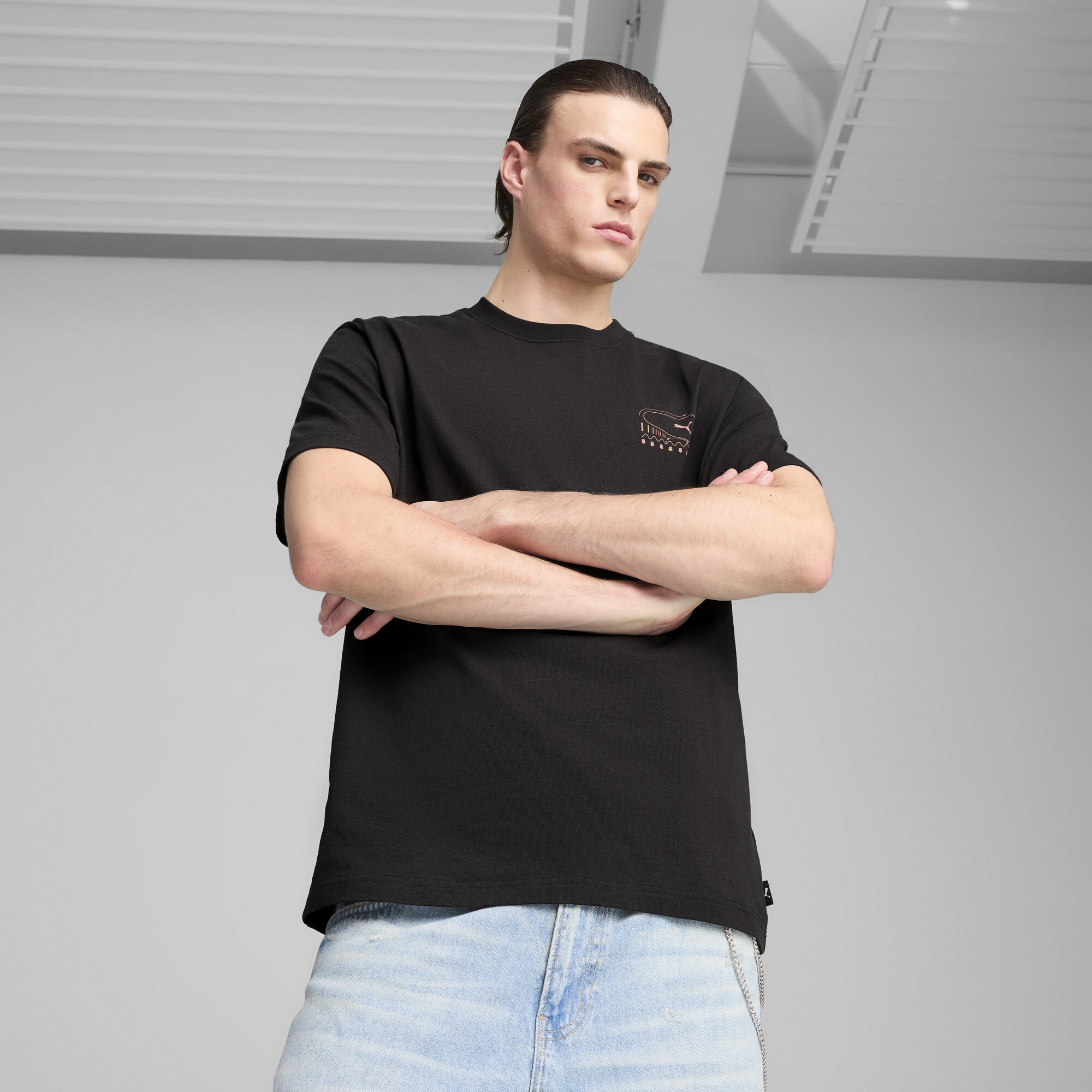 Puma House Of Graphics What About Men's T-shirt In Black