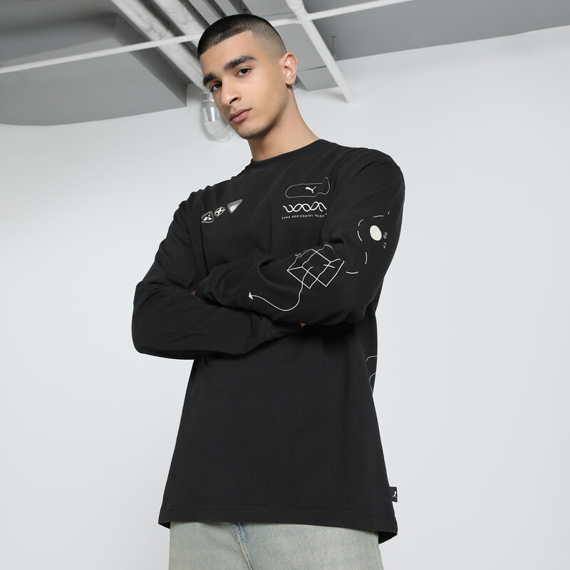 

Men's PUMA House Of Graphics Celerity Relaxed Fit Long Sleeve Top