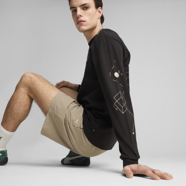 House Of Graphics Celerity Long Sleeve Top Men, PUMA Black, large-ZAF