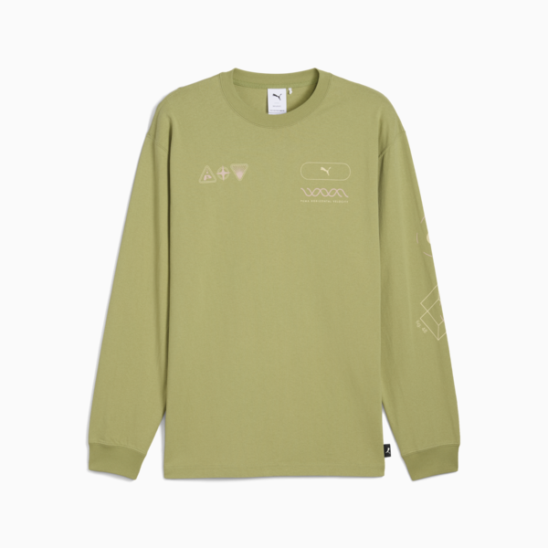 Remera manga larga House Of Graphics Celerity para hombre, Calming Green, large-ARG