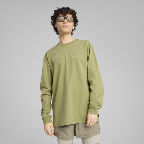 Remera manga larga House Of Graphics Celerity para hombre, Calming Green, large-ARG