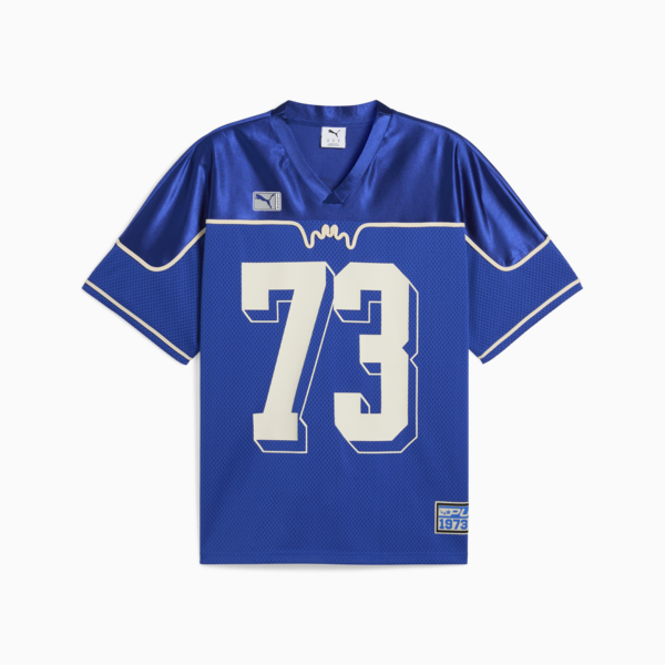 Camiseta de básquet Dress Code Football-Inspired para hombre, Vivid Blue, large-ARG
