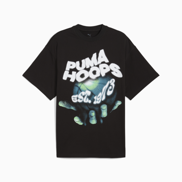 Hoop Dreamz Oversized Tee I Unisex, PUMA Black, large-MEX