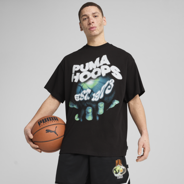 Hoop Dreamz Oversized Tee I Unisex, PUMA Black, large-MEX