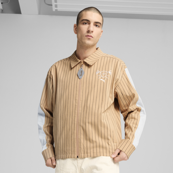 Porsche Legacy Lifestyle Jacket Men, Warm Beige, large-ZAF