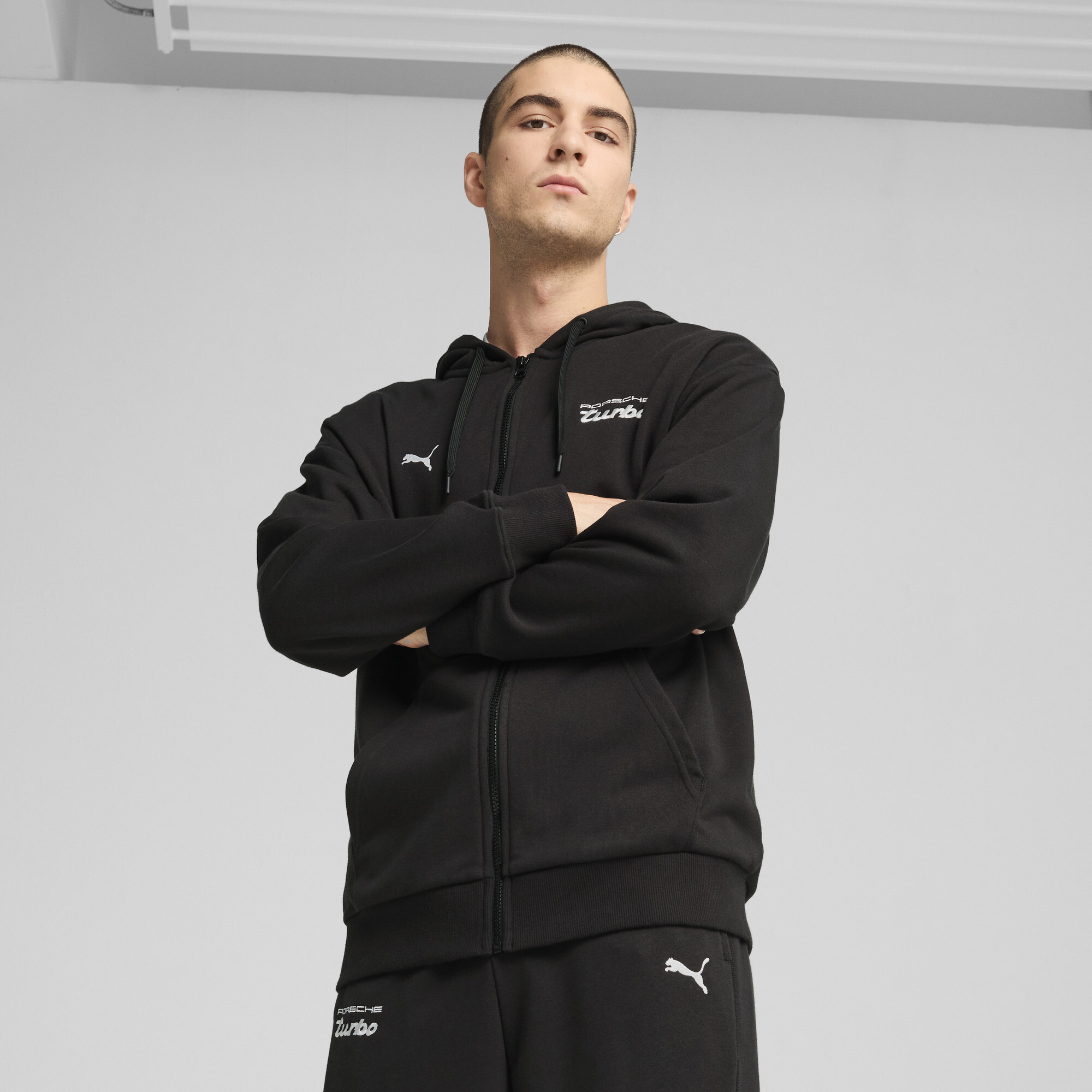 Puma Porsche Legacy Sweatjacke für Herren | Mit Plain | Black | Größe: XXL