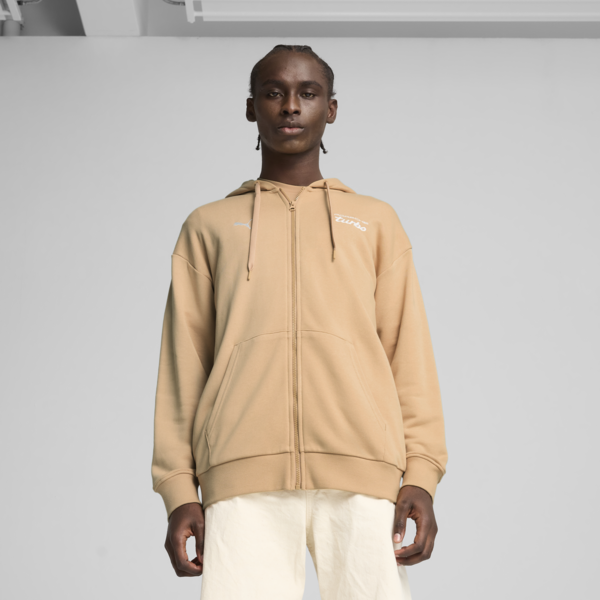 Campera con capucha Porsche Legacy para hombre, Warm Beige, large-ARG