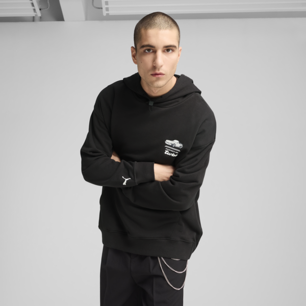 Sudadera con capucha Porsche Legacy para hombre, PUMA Black, large-MEX