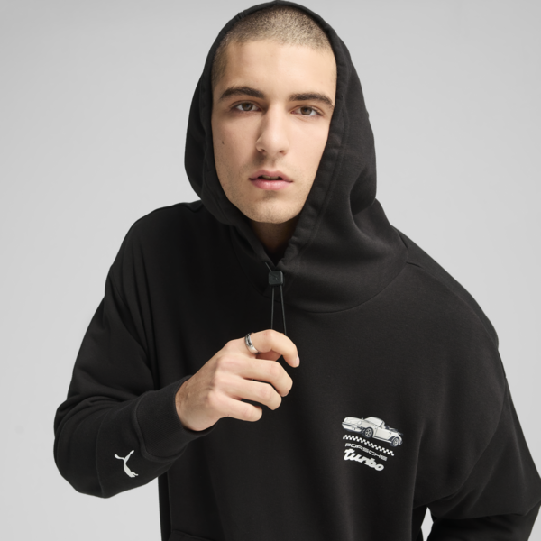 Sudadera con capucha Porsche Legacy para hombre, PUMA Black, large-MEX