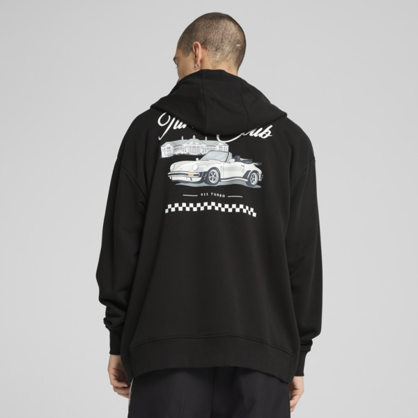 Sudadera con capucha Porsche Legacy para hombre, PUMA Black, large-MEX