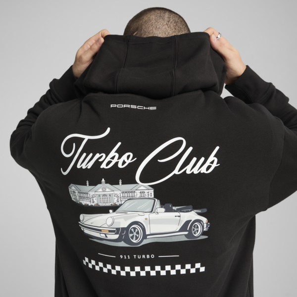 Sudadera con capucha Porsche Legacy para hombre, PUMA Black, large-MEX