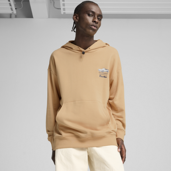 Porsche Legacy Graphic Hoodie Men, Warm Beige, large-ZAF